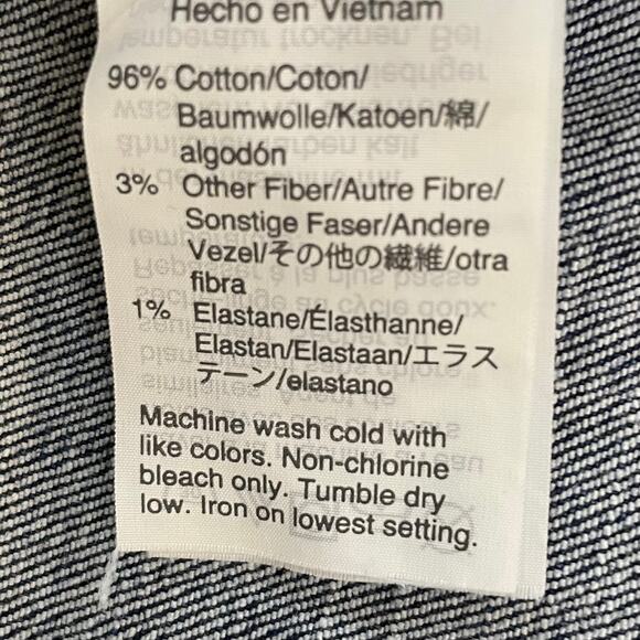 Madewell Size 8 A-line Stretch Denim Miniskirt Button Front Patch Pockets Boho - Picture 9 of 10